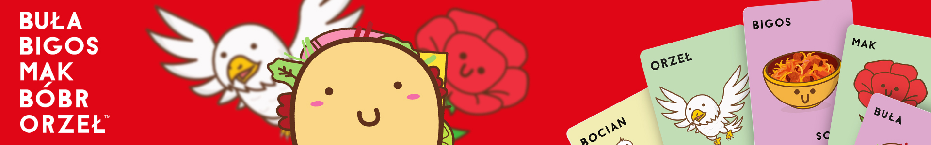 Buła, bigos, mak, bóbr, orzeł